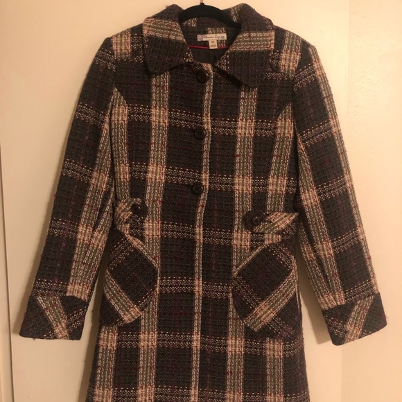 American Rag brown and beige pea coat lightly worn - Picture 3 of 3